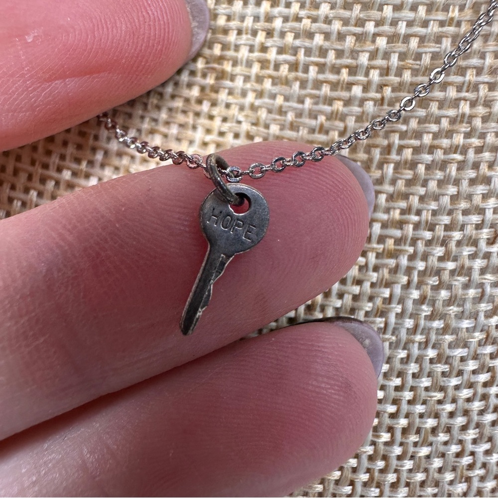 The Giving Keys Silver HOPE Key Necklace